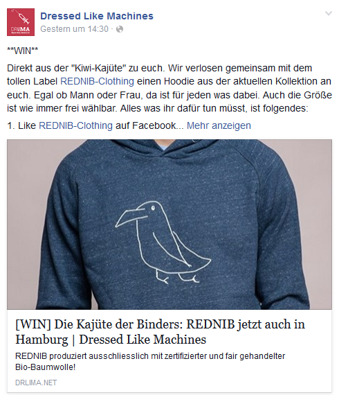 Dressed Like Machines verlost einen Hoodie aus unserer neuen Kollektion!